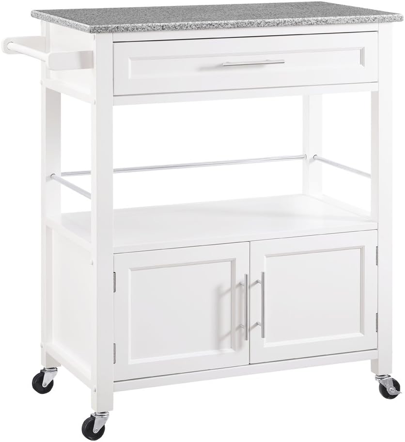 White Kitchen Cart T9407