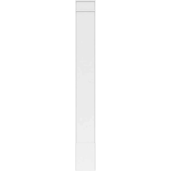 Smooth PVC Pilaster with Decorative Capital & Base (Pair) H466856