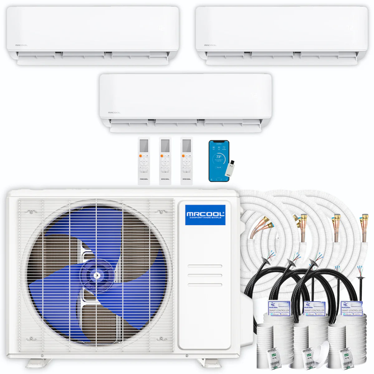 30,000 BTU 3 Zone Ductless Mini Split Air Conditioner and Heat Pump I848