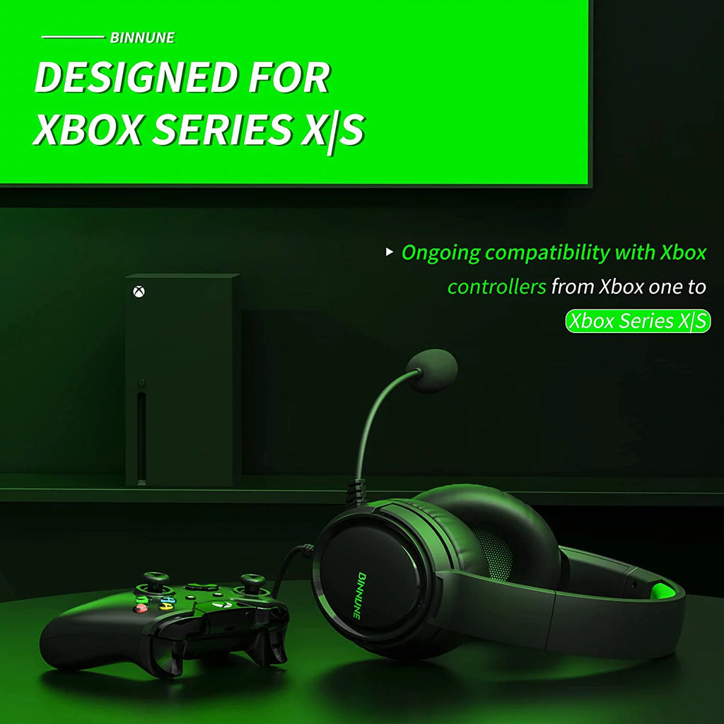 Green Gaming Headset with Microphone I7385