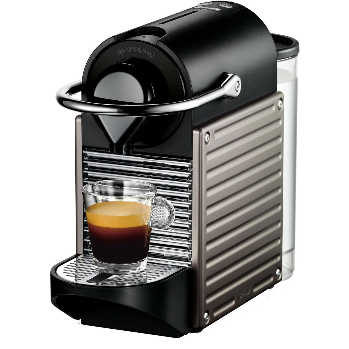 Black Single-Serve Machine with Milk Frothier E174184