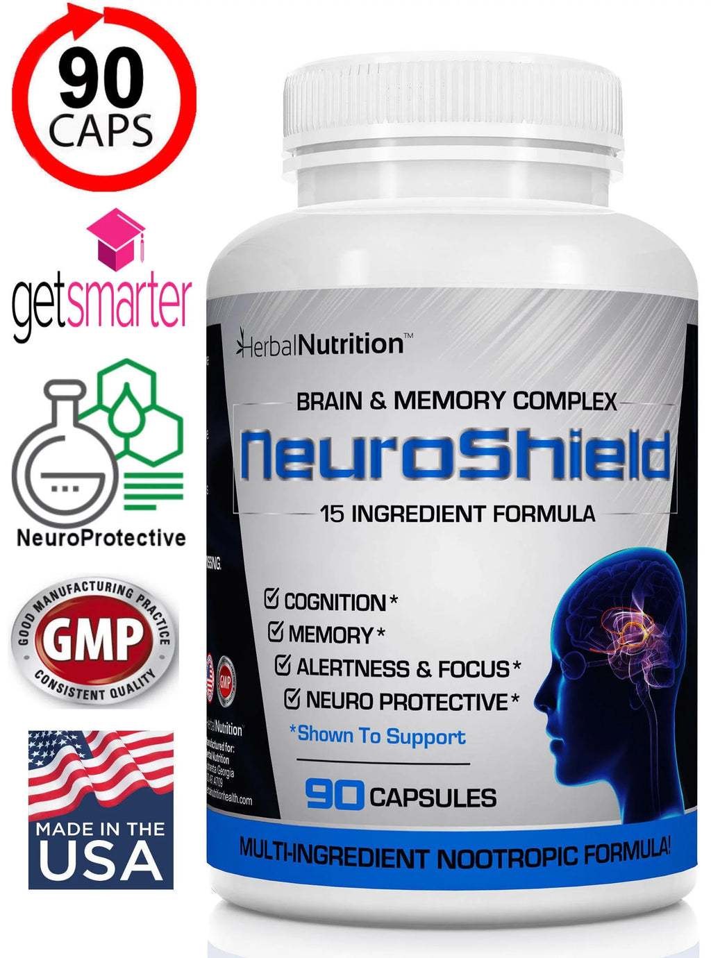 Bacopa Huperzine-A Brain Booster Supplement D577