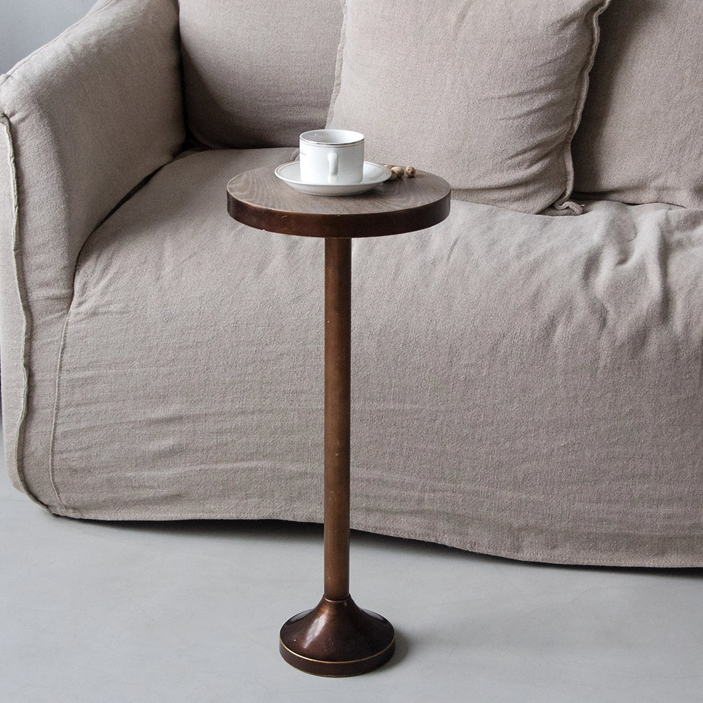 Small Drinking Table with Metal Base X5445