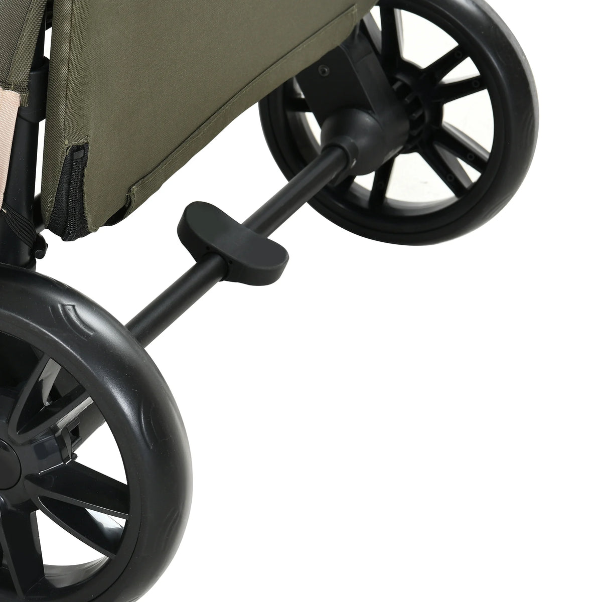 Foldable 4 Wheels Dog Stroller with Storage Basket L183