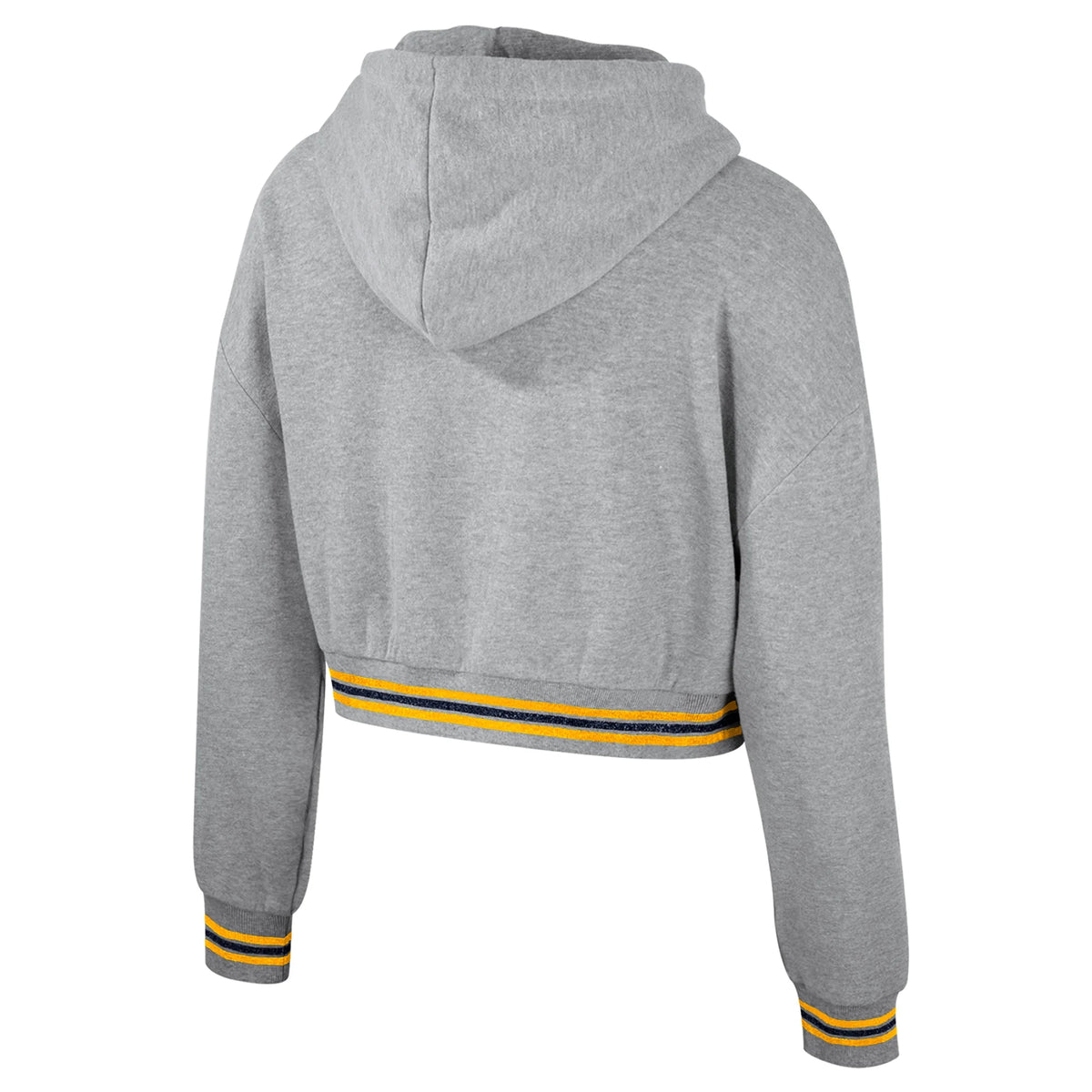 Heather Gray Cropped Pullover Hoodie E215