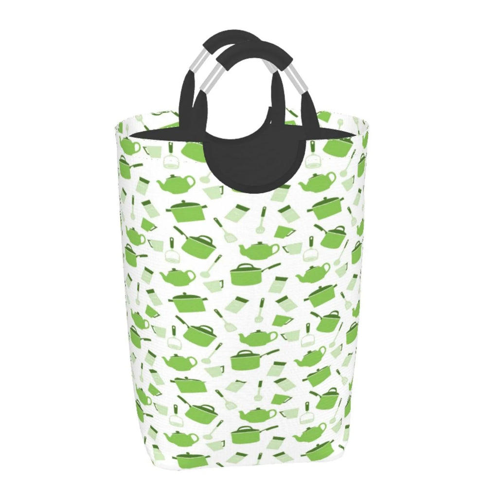 Large Canvas Fabric Collapsible Laundry Hamper T75798