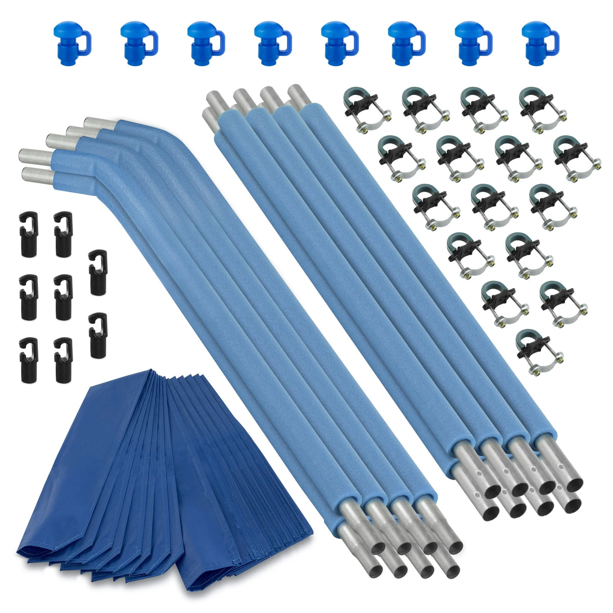 8 Curved Trampoline Safety Enclosure Poles W151219
