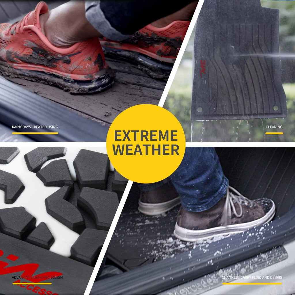 Black TPE Floor Mats Full Set N665