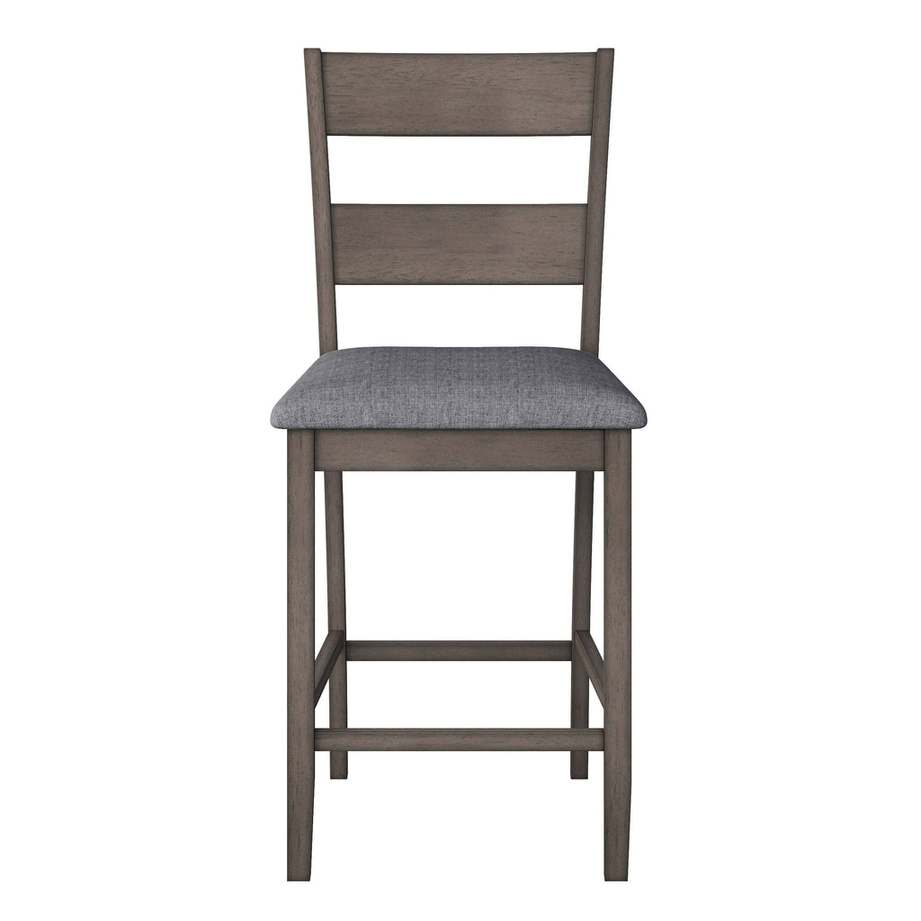 Washed Gray Counter Height Dining Chair Set of 2 G3936