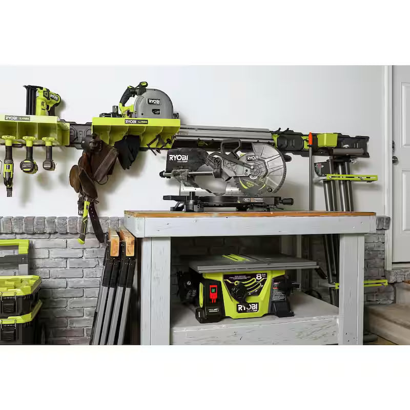 18V Brushless Cordless 10 in. Sliding Compound Miter Saw Kit with Battery, Charger, and Stand C4947