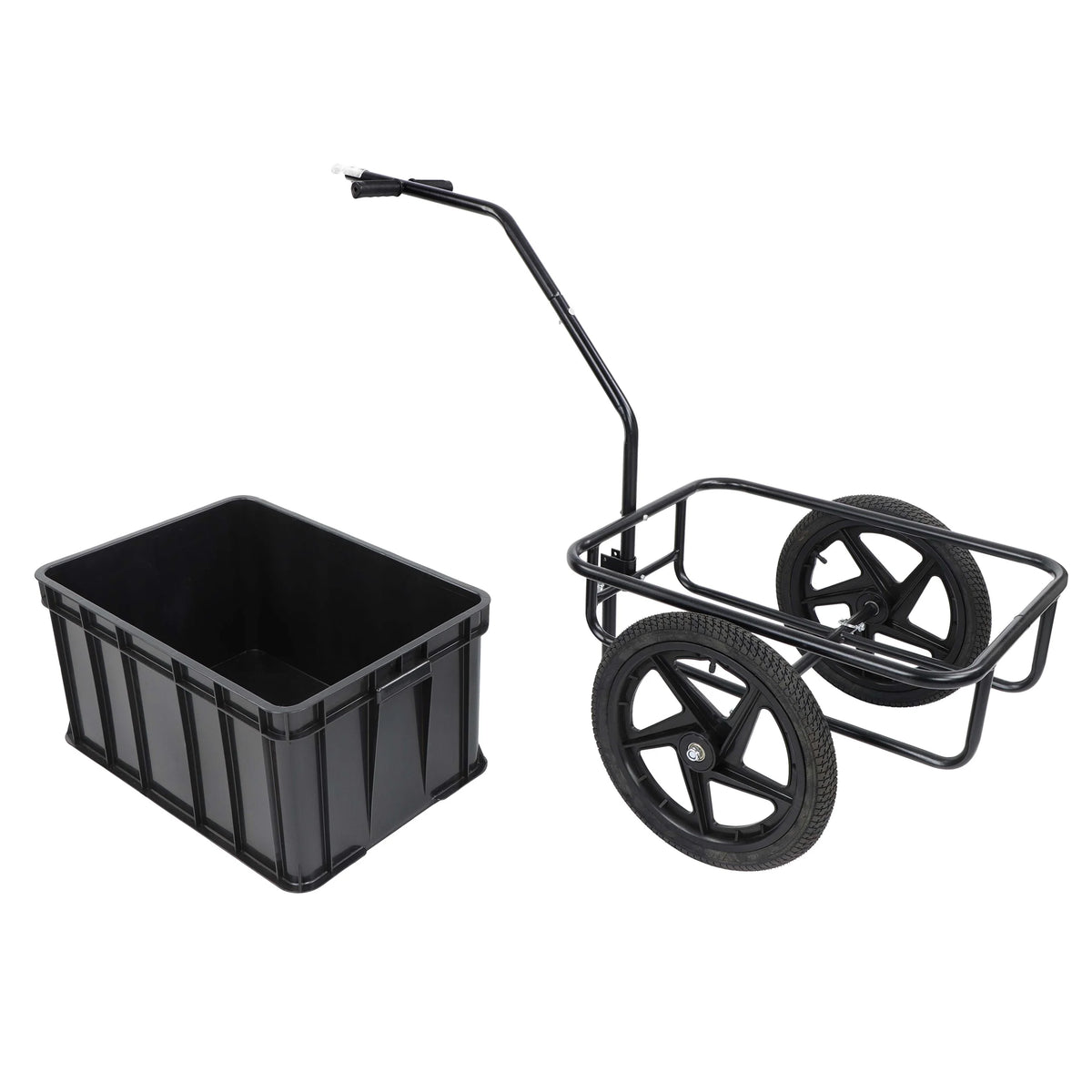 Bike Trailer Utility Cart and Attachment Kit 88lb Cap B125656