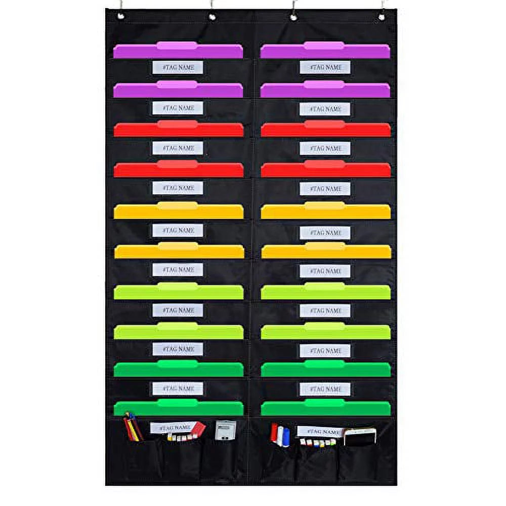 Hanging File Organizer 20 Pocket 6 Tool Pocket Wall Organizer C930