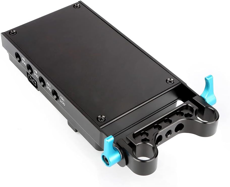 V Lock Mounting Plate Power Supply Splitter with 15mm Rod Clamp W439178