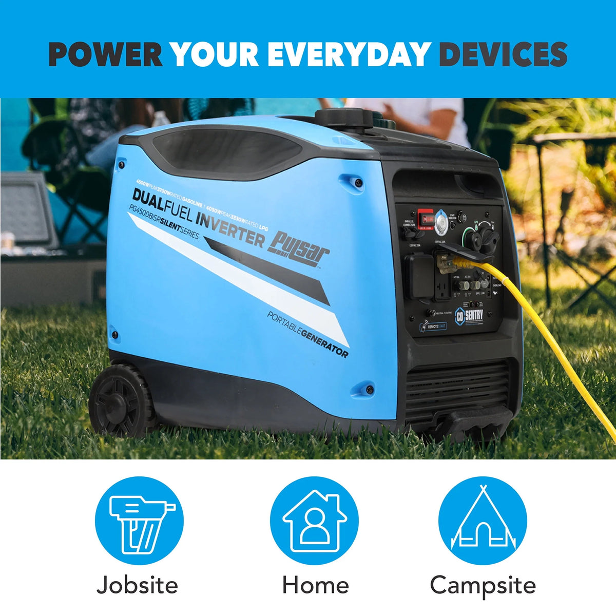 4,500-Watt Dual-Fuel Inverter Generator J37744