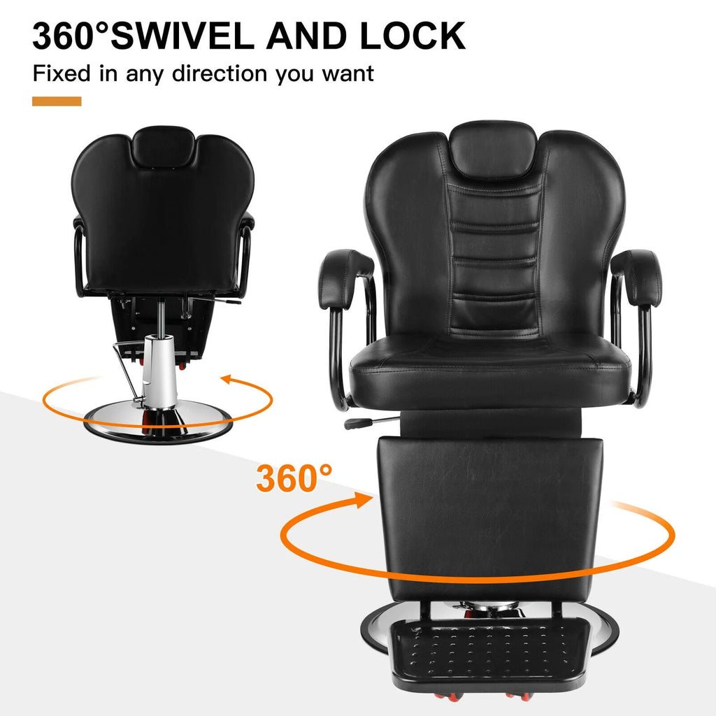 Hydraulic Heavy Duty Recliner Barber Chair M9562