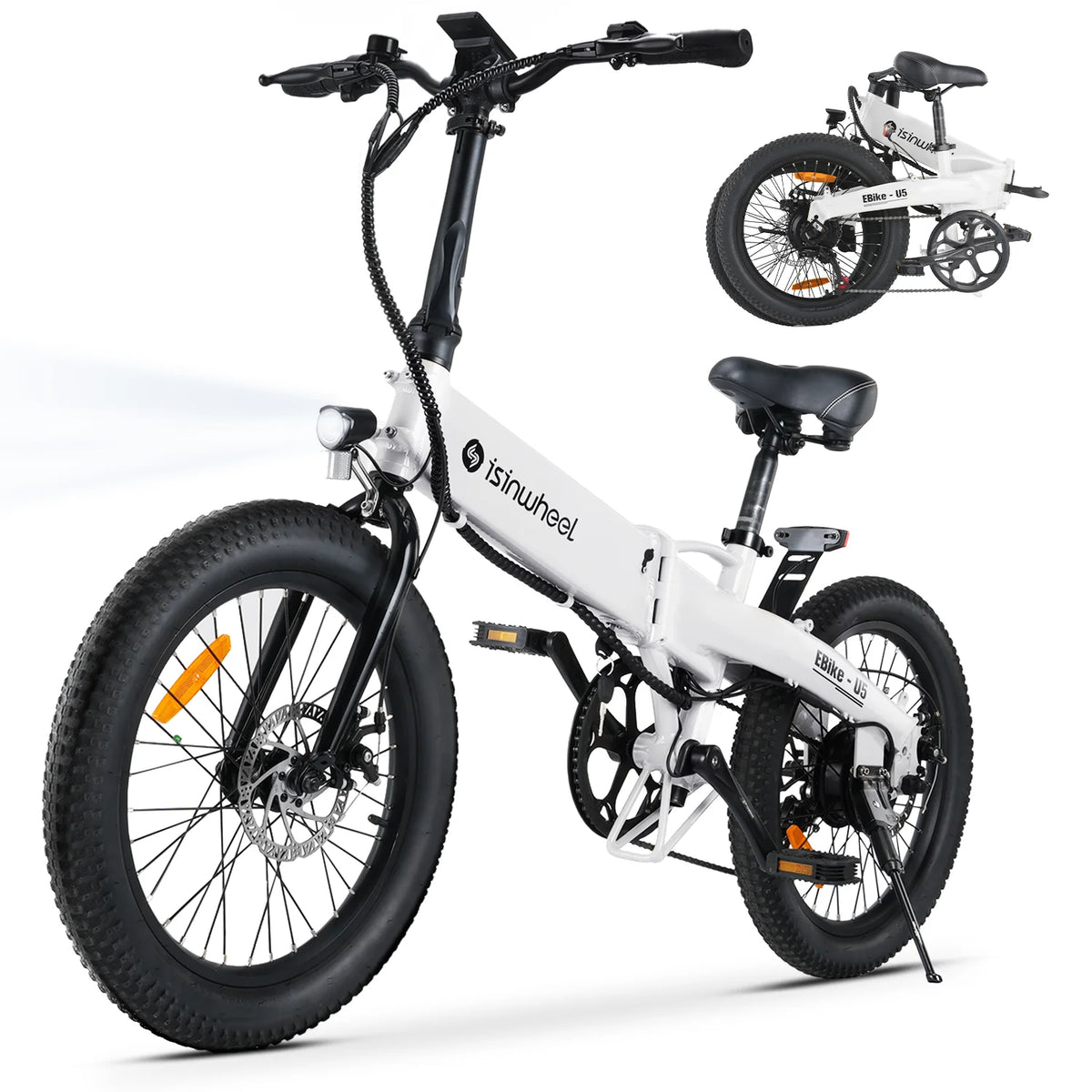 500W 20MPH 45+ Mile Folding Electric Bike O3232