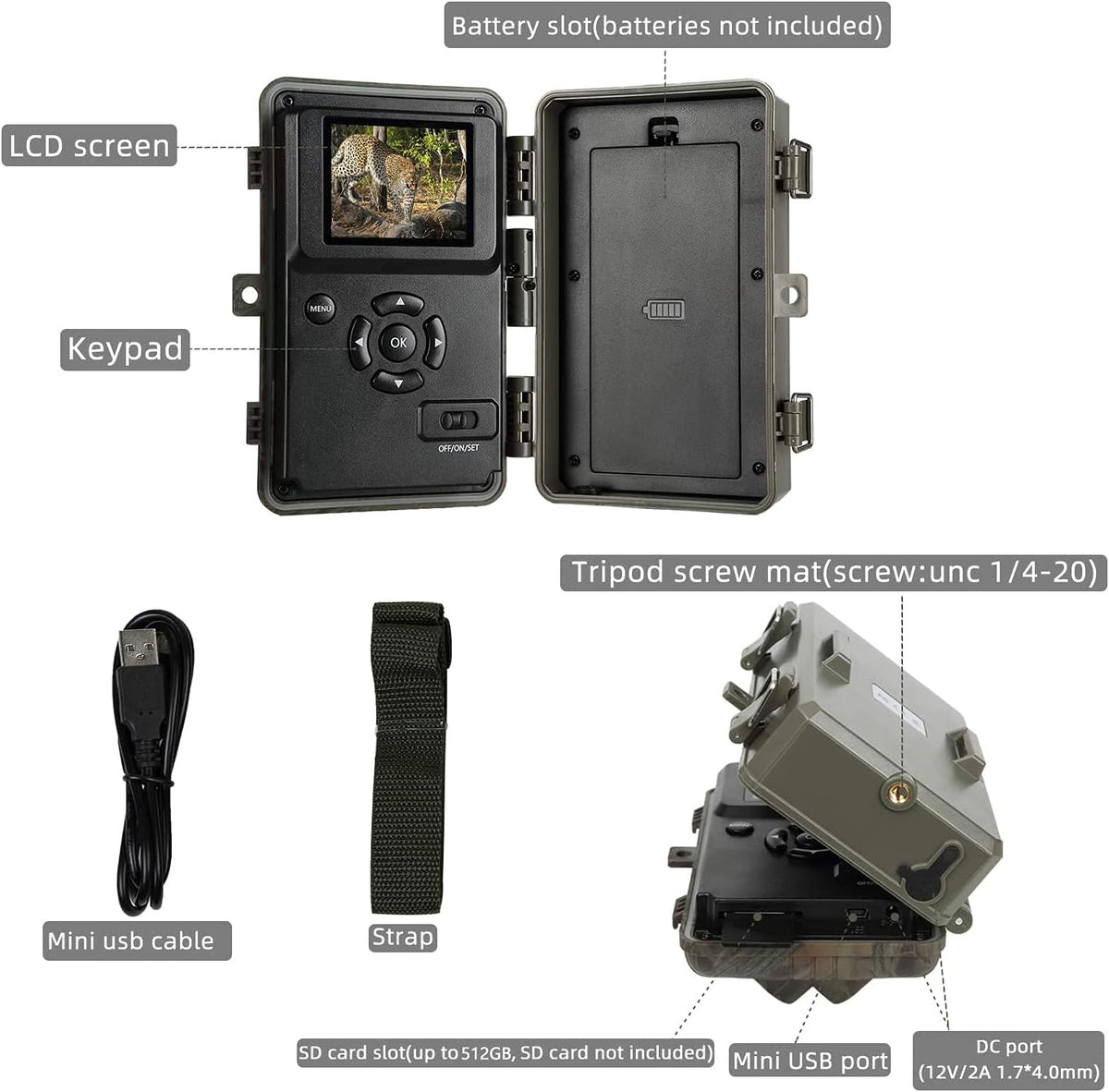 2-Pack 24MP 1296P Trail Cameras with Night Vision M4311