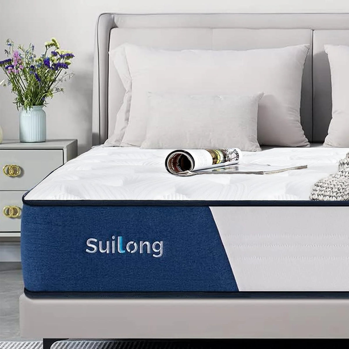 10 Inch King Size Memory Foam Innerspring Mattress Y960374