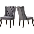 Grey Velvet Dining Chair Set of 2 A250