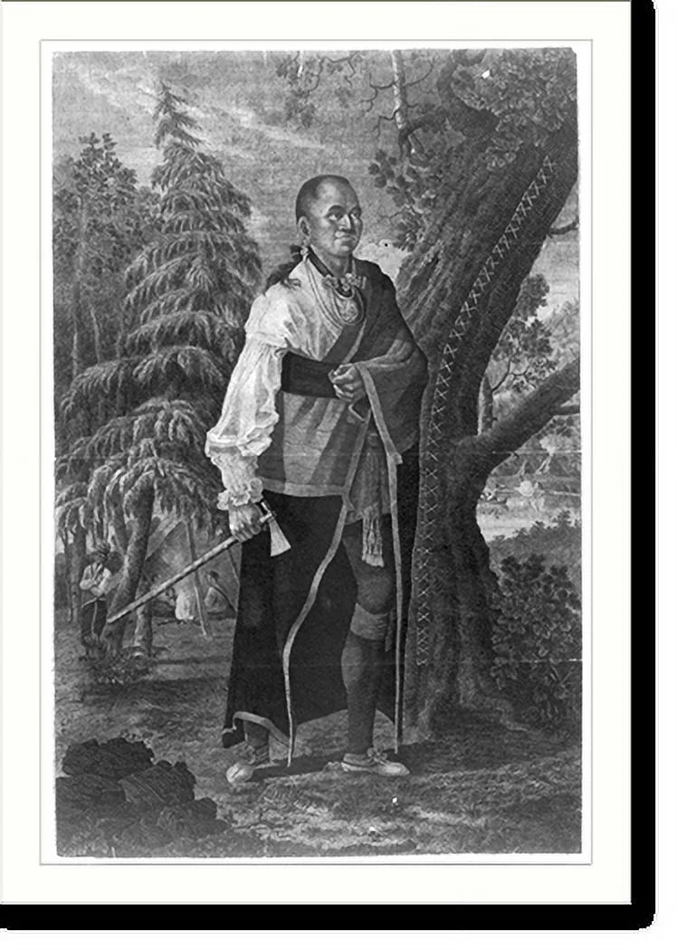 Framed Print Portrait of Hendrick Mohawk chief F667573