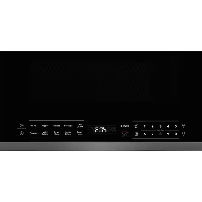 30 in. 1.9 cu. ft. Over the Range Microwave with Sensor Cook in Black Stainless Steel J9484