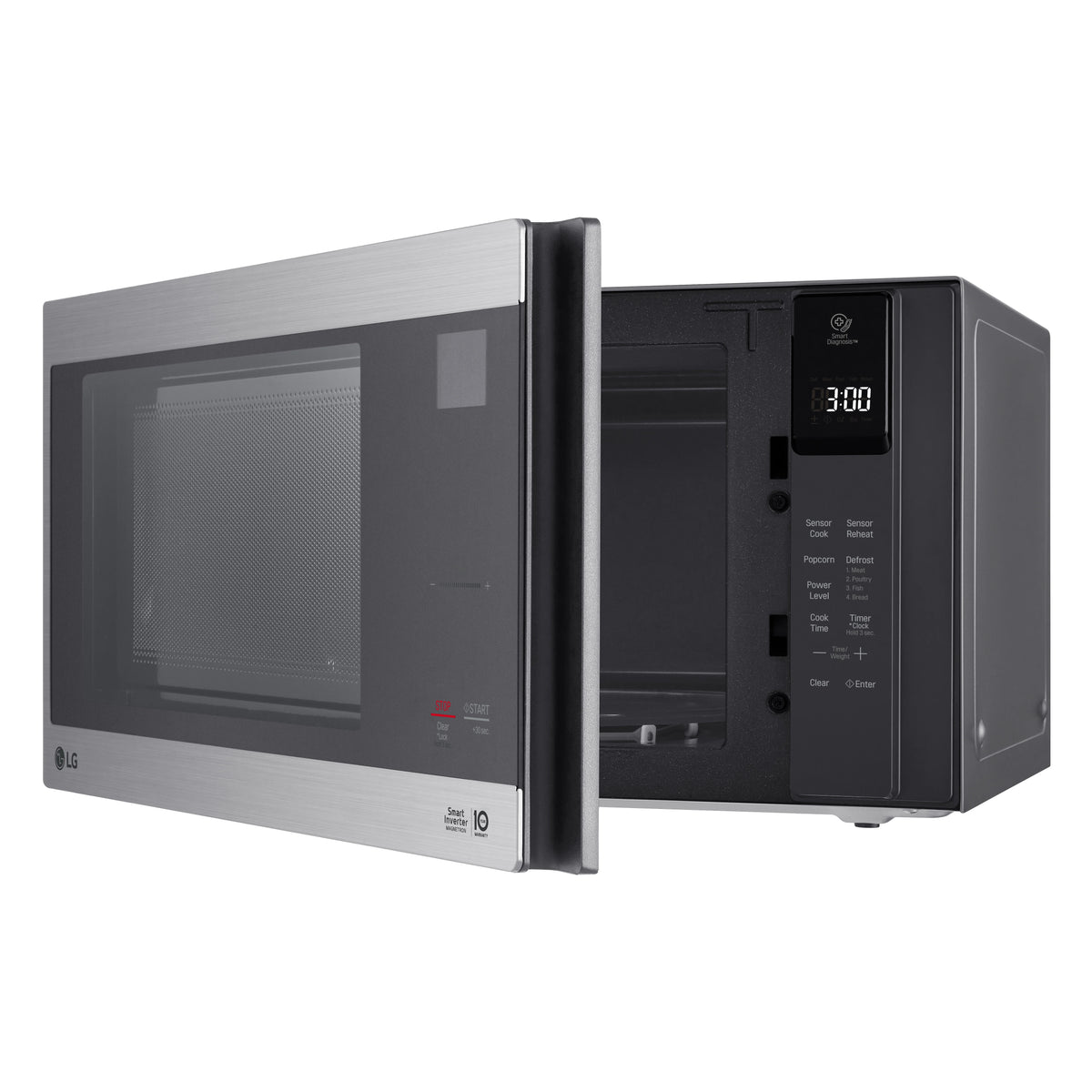 1.5 cu. ft. 1200 Watts Stainless Steel Countertop Microwave Oven D394