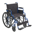 Blue Streak Wheelchair with Flip Back Desk Arms, Swing Away Footrests, 18" Seat U18460