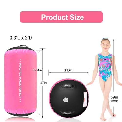 Inflatable Gymnastics Mat with Tumbling Barrel C29375