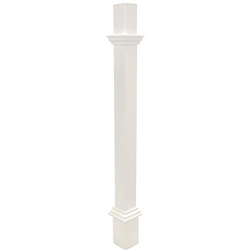White Decorative Mounting Post S3832