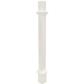 White Decorative Mounting Post S3832