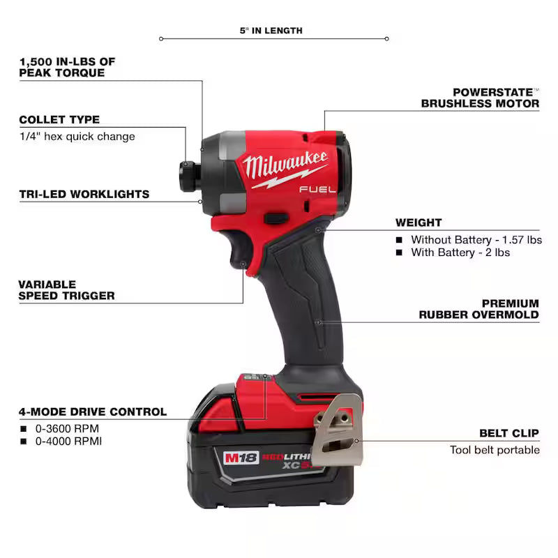 18-V Lithium-Ion Brushless Cordless Hammer Drill and Impact Driver Combo Kit with Circular Saw I268
