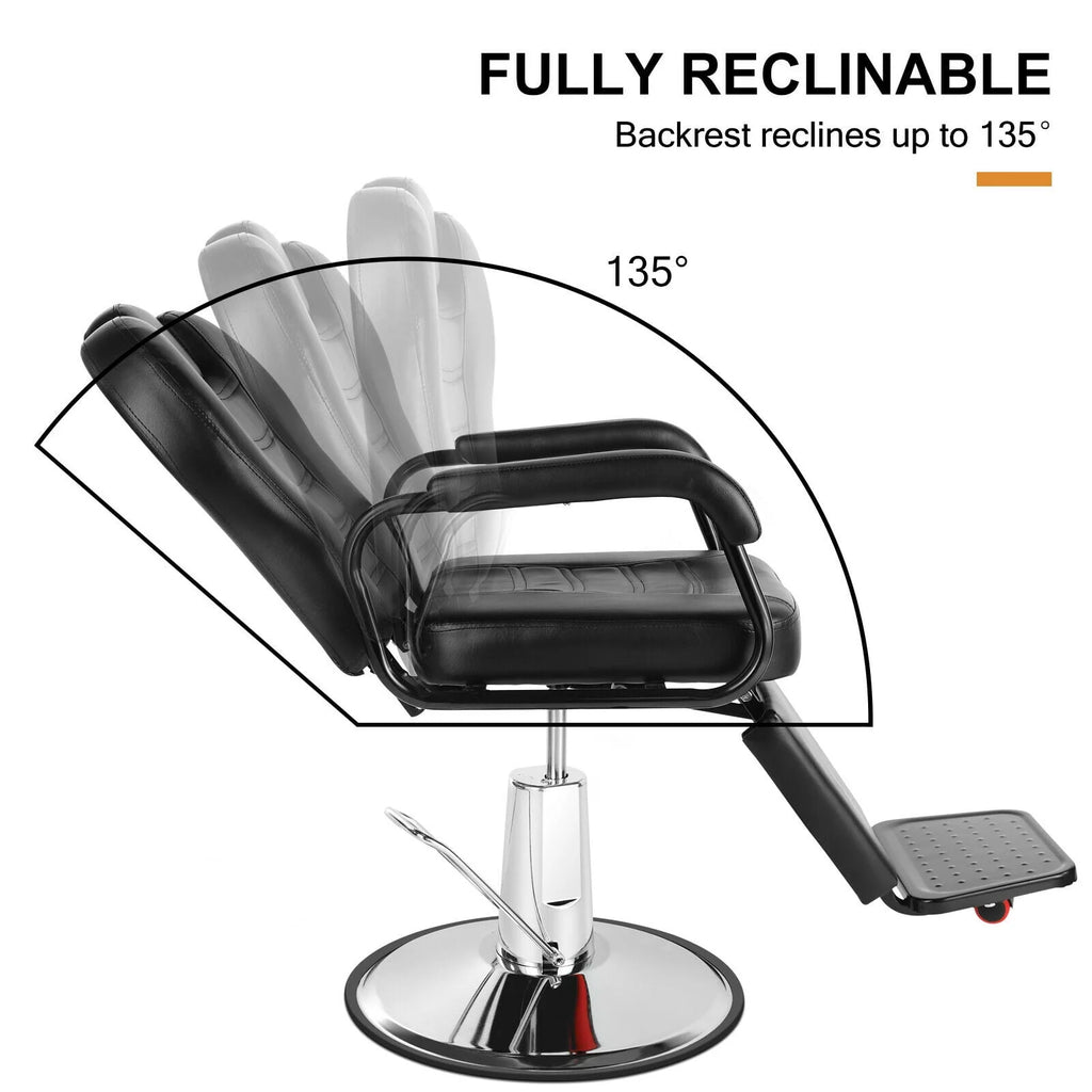 Hydraulic Heavy Duty Recliner Barber Chair M9562