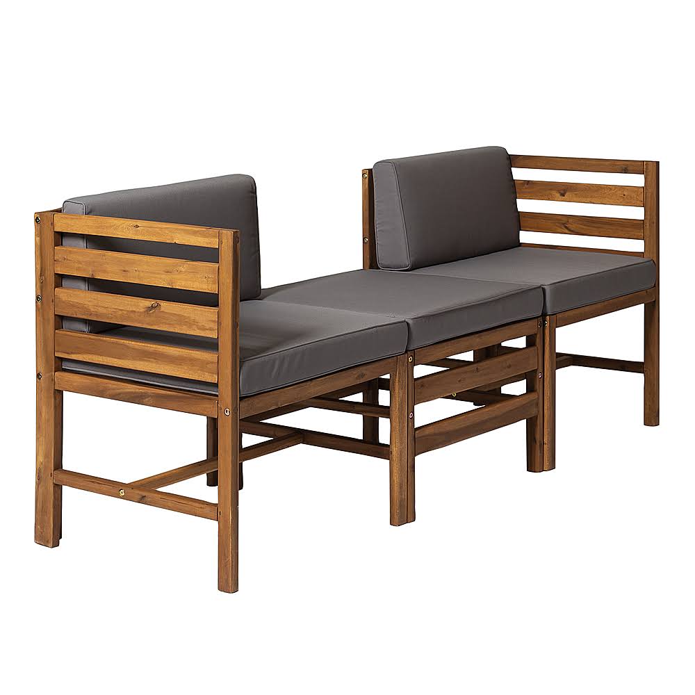 3-Piece Acacia Wood Patio Sectional Y781510