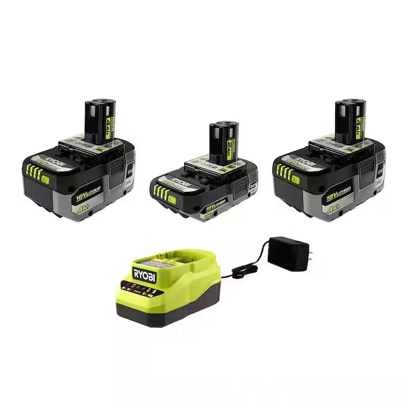 18V Lithium-Ion Starter Kit with 2.0 Ah and 4.0 Ah Batteries and Charger F49270
