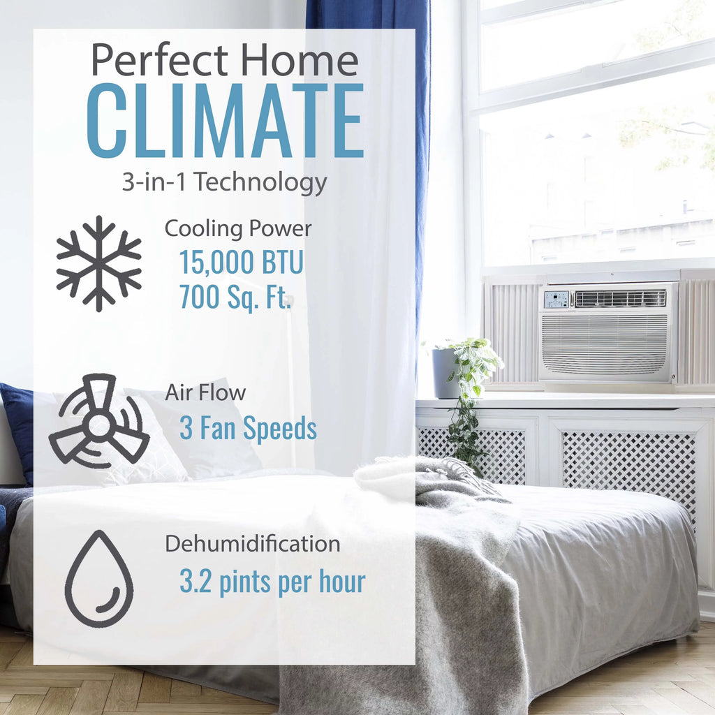 18,000 BTU 230-Volt White Window Air Conditioner with Remote P23070