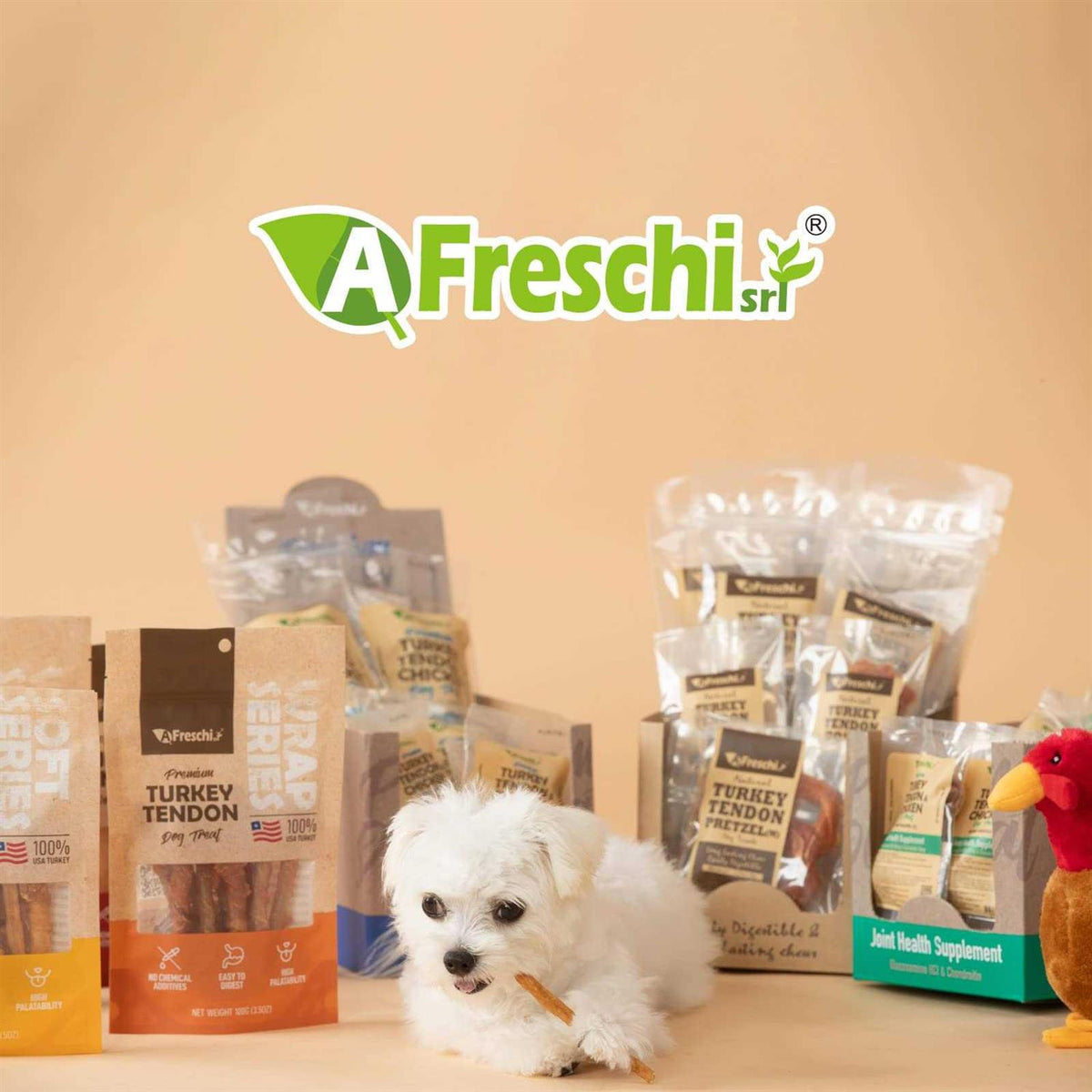 Turkey Tendon Dog Treats U526189