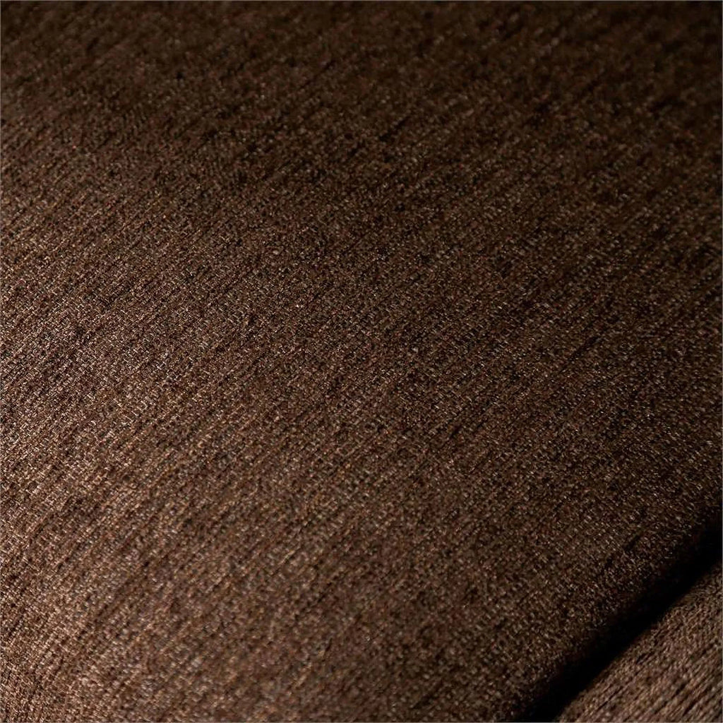 Chocolate Fabric Nailhead Loveseat K7504
