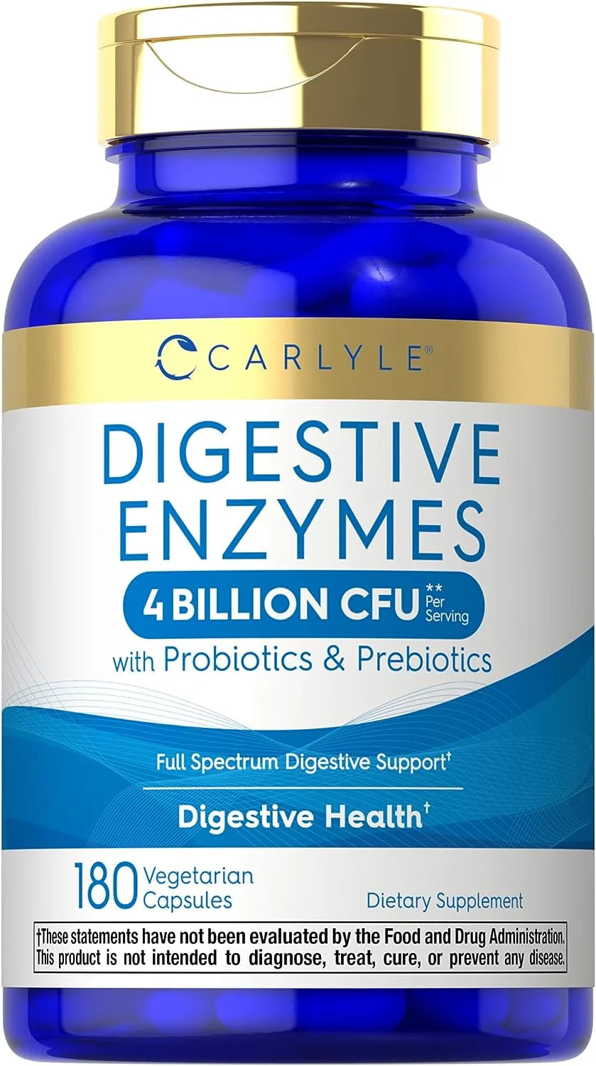 Digestive Enzymes with Probiotics and Prebiotics 180 Capsules Q6423