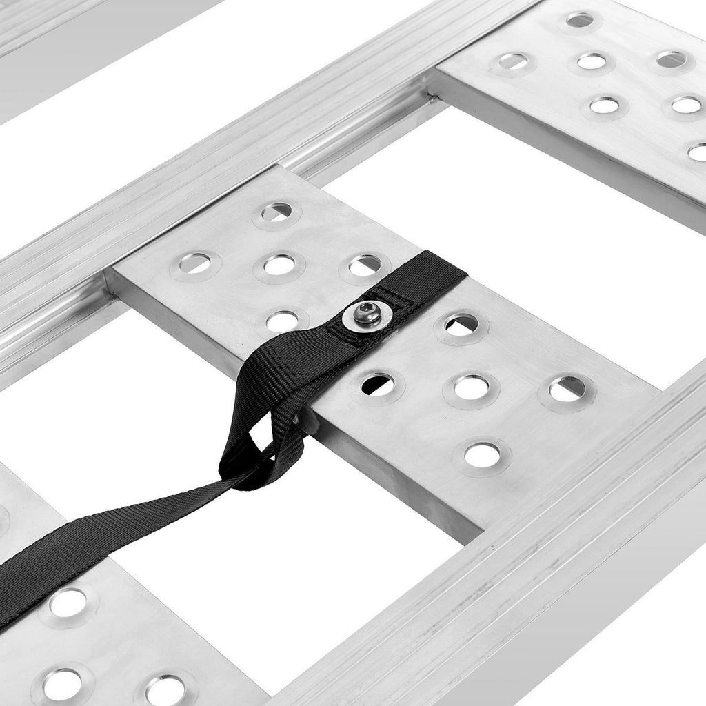 1250 lb. Capacity 13 in. x 77 in. Straight Aluminum Loading Ramps, Set of 2 G6548