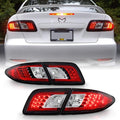 Black LED Tail Lights Brake Lamps Left+Right V130