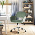 Rose Pink Velvet Office Chair Q298888