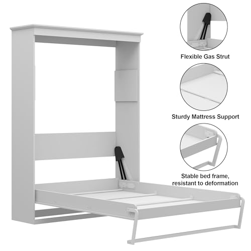 Black Wood Full Size Murphy Bed D36833