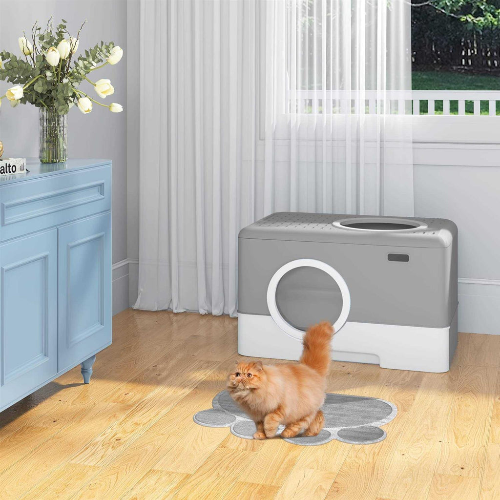 Large Enclosed Cat Litter Box with Lid Cover R997