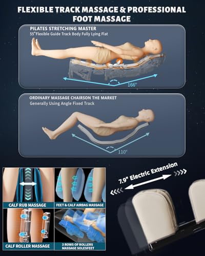 4D Full Body Massage Chair with Zero Gravity Recliner Grey Q833663