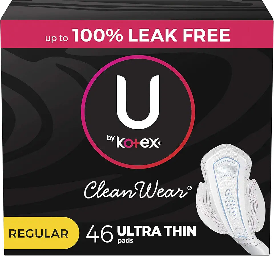Ultra Thin Feminine Pads with Wings, Regular Absorbency, 46 Count R90142