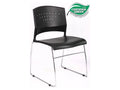 Black Stack Chair with Chrome Frame 5 Pcs Pack C88509