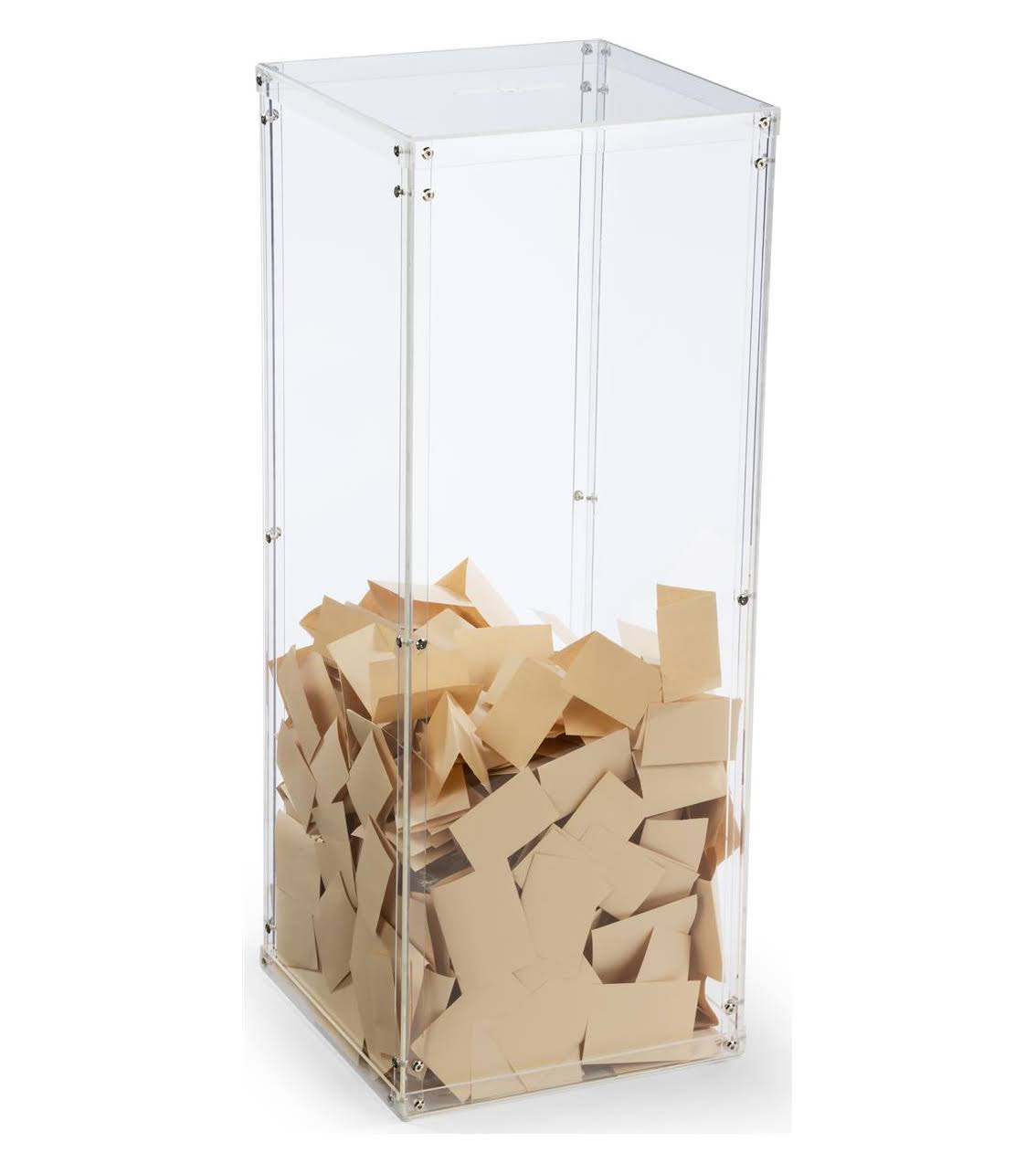Clear Plexiglass Acrylic Donation Box Display G40359