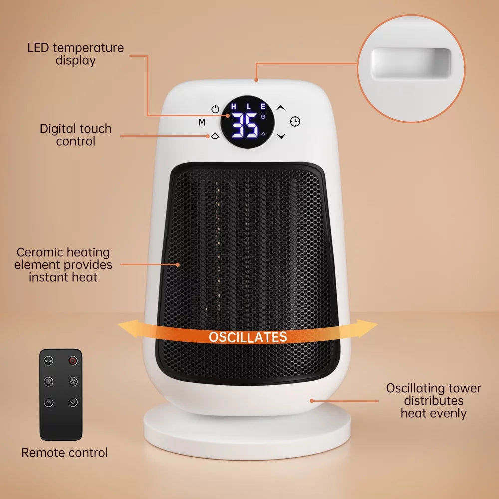 Portable Electric PTC Ceramic Space Heater with Thermostat J171
