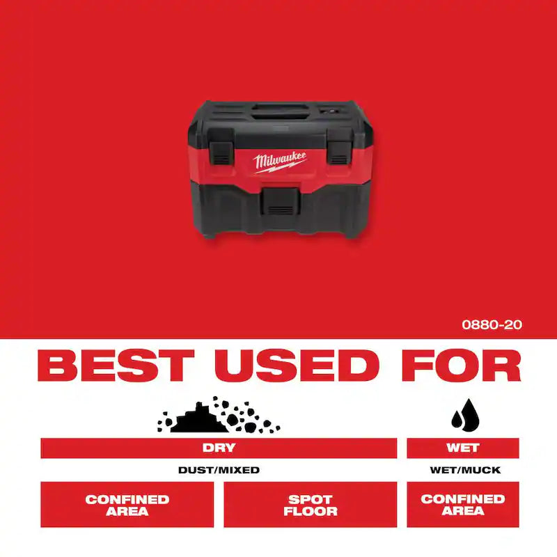 18-Volt Lithium-Ion Brushless Cordless 1/2 in. Compact Drill/Driver Kit with 2 Gal. Cordless Wet/Dry Vacuum J92586