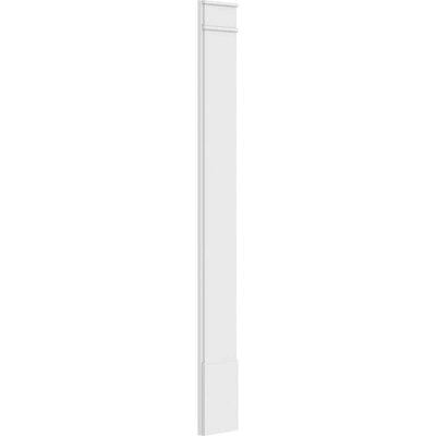 Smooth PVC Pilaster with Decorative Capital & Base (Pair) H466856